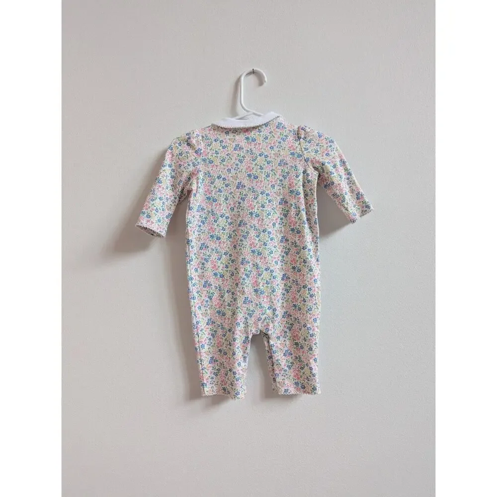 Ralph Lauren Jumpsuit 3m Baby Girls Floral Dainty Preppy